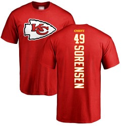 Daniel Sorensen Red Backer - #49 Football Kansas City Chiefs T-Shirt