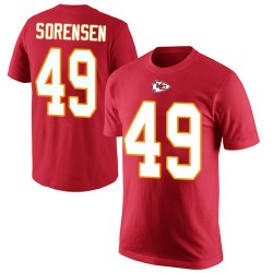 Daniel Sorensen Red Rush Pride Name & Number - #49 Football Kansas City Chiefs T-Shirt
