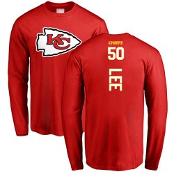 Darron Lee Red Backer - #50 Football Kansas City Chiefs Long Sleeve T-Shirt