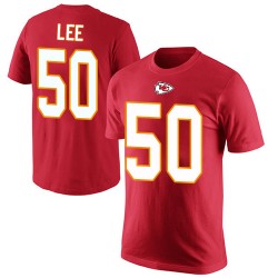 Darron Lee Red Rush Pride Name & Number - #50 Football Kansas City Chiefs T-Shirt