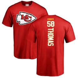 Derrick Thomas Red Backer - #58 Football Kansas City Chiefs T-Shirt