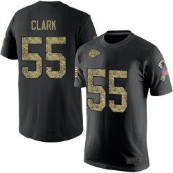 Frank Clark Black/Camo Salute to Service - #55 Football Kansas City Chiefs T-Shirt