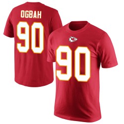 Emmanuel Ogbah Red Rush Pride Name & Number - #90 Football Kansas City Chiefs T-Shirt