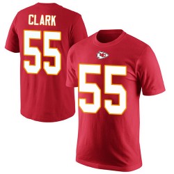 Frank Clark Red Rush Pride Name & Number - #55 Football Kansas City Chiefs T-Shirt