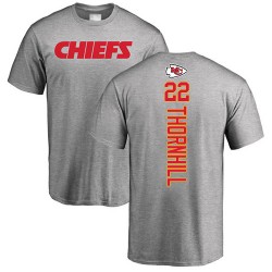 Juan Thornhill Ash Backer - #22 Football Kansas City Chiefs T-Shirt
