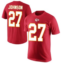 Larry Johnson Red Rush Pride Name & Number - #27 Football Kansas City Chiefs T-Shirt