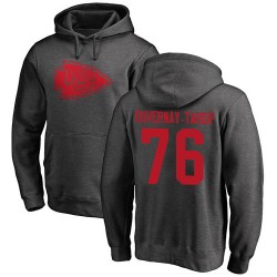 Laurent Duvernay-Tardif Ash One Color - #76 Football Kansas City Chiefs Pullover Hoodie
