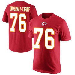 Laurent Duvernay-Tardif Red Rush Pride Name & Number - #76 Football Kansas City Chiefs T-Shirt