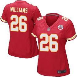 Game Women's Damien Williams Red Home Jersey - #26 Football Kansas City Chiefs