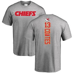 Sammie Coates Ash Backer - #13 Football Kansas City Chiefs T-Shirt