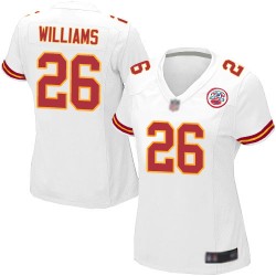 Game Women's Damien Williams White Road Jersey - #26 Football Kansas City Chiefs
