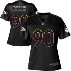 Game Women's Emmanuel Ogbah Black Jersey - #90 Football Kansas City Chiefs Fashion