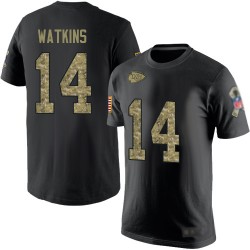 Sammy Watkins Black/Camo Salute to Service - #14 Football Kansas City Chiefs T-Shirt