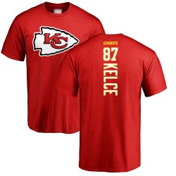 Travis Kelce Red Backer - #87 Football Kansas City Chiefs T-Shirt