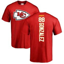 Tony Gonzalez Red Backer - #88 Football Kansas City Chiefs T-Shirt