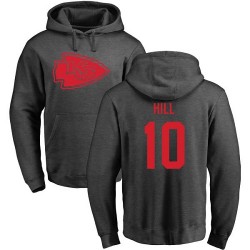 Tyreek Hill Ash One Color - #10 Football Kansas City Chiefs Pullover Hoodie