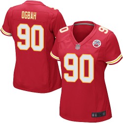 Game Women's Emmanuel Ogbah Red Home Jersey - #90 Football Kansas City Chiefs