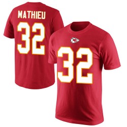Tyrann Mathieu Red Rush Pride Name & Number - #32 Football Kansas City Chiefs T-Shirt