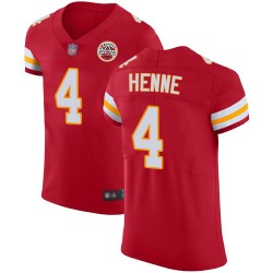 Elite Men's Chad Henne Red Home Jersey - #4 Football Kansas City Chiefs Vapor Untouchable