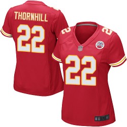 Game Women's Juan Thornhill Red Home Jersey - #22 Football Kansas City Chiefs