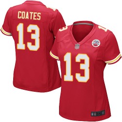 Game Women's Sammie Coates Red Home Jersey - #13 Football Kansas City Chiefs