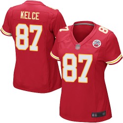 Game Women's Travis Kelce Red Home Jersey - #87 Football Kansas City Chiefs