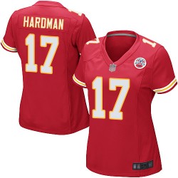 Game Women's Mecole Hardman Red Home Jersey - #17 Football Kansas City Chiefs