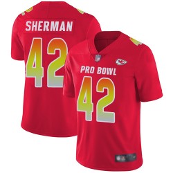 Limited Men's Anthony Sherman Red Jersey - #42 Football Kansas City Chiefs AFC 2019 Pro Bowl