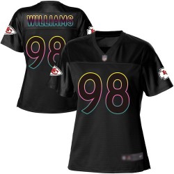 Game Women's Xavier Williams Black Jersey - #98 Football Kansas City Chiefs Fashion
