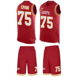 Limited Men's Cameron Erving Red Jersey - #75 Football Kansas City Chiefs Tank Top Suit