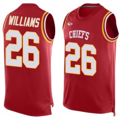 Limited Men's Damien Williams Red Jersey - #26 Football Kansas City Chiefs Player Name & Number Tank Top