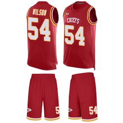 Limited Men's Damien Wilson Red Jersey - #54 Football Kansas City Chiefs Tank Top Suit