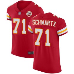 Elite Men's Mitchell Schwartz Red Home Jersey - #71 Football Kansas City Chiefs Vapor Untouchable