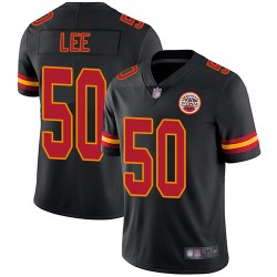 Limited Men's Darron Lee Black Jersey - #50 Football Kansas City Chiefs Rush Vapor Untouchable