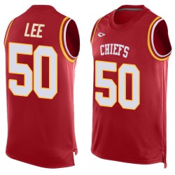 Limited Men's Darron Lee Red Jersey - #50 Football Kansas City Chiefs Player Name & Number Tank Top
