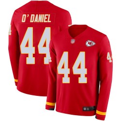Limited Men's Dorian O'Daniel Red Jersey - #44 Football Kansas City Chiefs Therma Long Sleeve