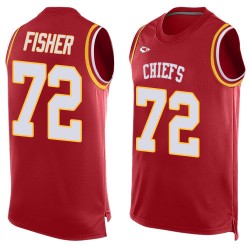 Limited Men's Eric Fisher Red Jersey - #72 Football Kansas City Chiefs Player Name & Number Tank Top