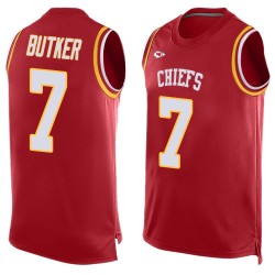 Limited Men's Harrison Butker Red Jersey - #7 Football Kansas City Chiefs Player Name & Number Tank Top